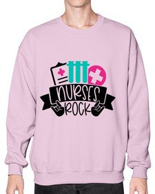 Nurses Rock Style Style 1253# - nurse- Sweatshirt - Crew