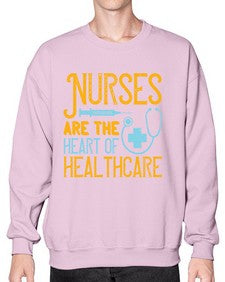 Nurses are the heart of healthcare Style 1229# - nurse- Sweatshirt - Crew