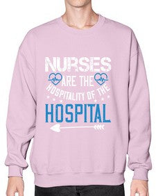 Nurses are the hospitality of the hospital Style 1233# - nurse- Sweatshirt - Crew