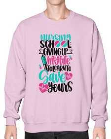 Nursing School Giving Style Style 1276# - nurse- Sweatshirt - Crew