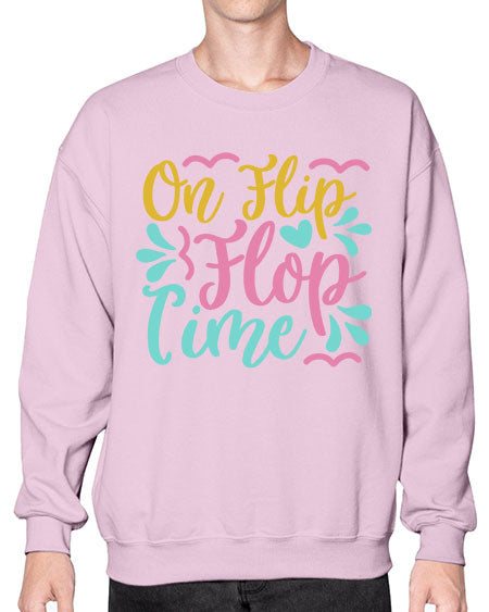 ON FLIP FLOP TIME Style 58# - summer- Sweatshirt - Crew