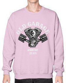 Old garage 53# - motorcycle- Sweatshirt - Crew