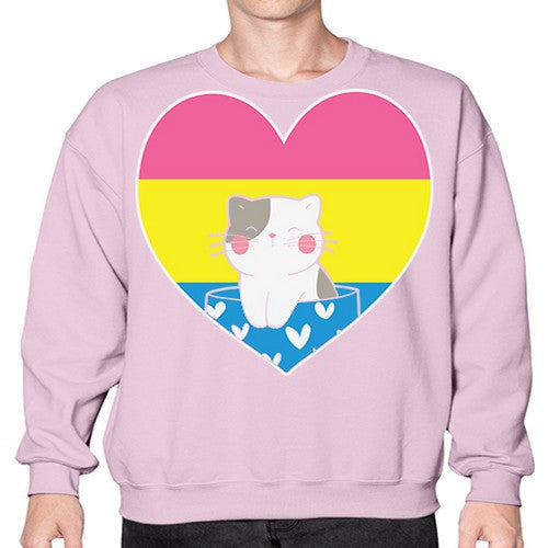 Pansexual Kawaii Cat Anime Art Anime 272# - anime- Sweatshirt - Crew