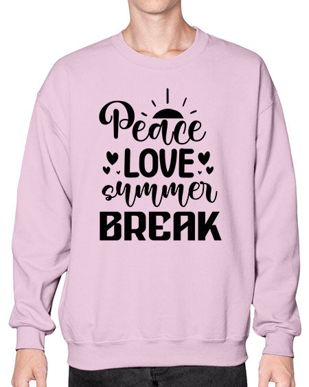 Peace love summer break 01# - summer- Sweatshirt - Crew