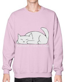 Perfect Time to Nap - cats- Sweatshirt - Crew