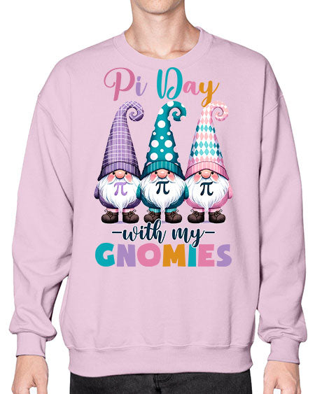 Pi Day Gnomies Funny Teacher 18# - pi- Sweatshirt - Crew