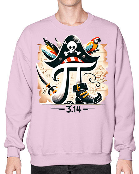 Pirate Pi Day Sublimation Design 39# - pi- Sweatshirt - Crew