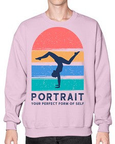 Portrait Your Perfect Form of Self 492# - yoga- Sweatshirt - Crew