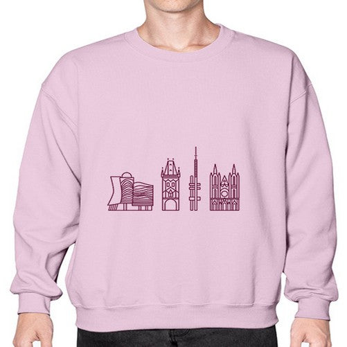 Prague 1687# - cities- Sweatshirt - Crew