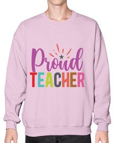 Proud Teacher 1343# - teacher- Sweatshirt - Crew