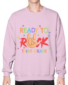 Ready to Rock third Grade 737# - third grade- Sweatshirt - Crew