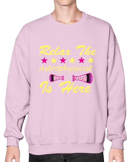 RelaxTheAstrophysicistIsHereScience tshirt design Sciencetshirtdesign 151# - general science- Sweatshirt - Crew