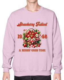 Retro Berry Strawberry Festival 1503# - strawberry- Sweatshirt - Crew