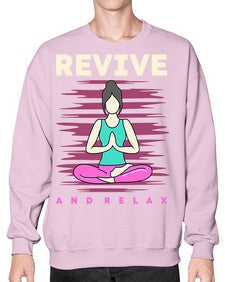 Revive and Relax 500# - yoga- Sweatshirt - Crew