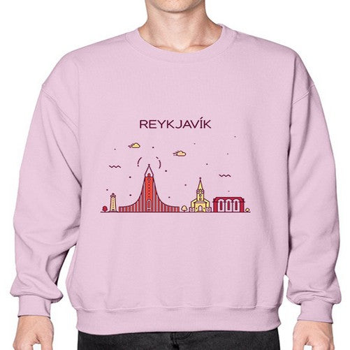 Reykjavik 1719# - cities- Sweatshirt - Crew