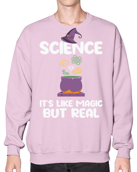 ScienceItsLikeMagicButScientistSkinite Scientist Skinite 48# - general science- Sweatshirt - Crew
