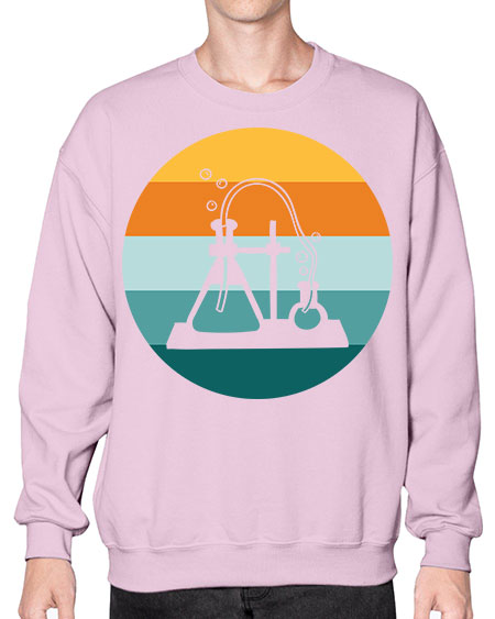ScientistRetroSunsetScientistSkinite Scientist Skinite 39# - general science- Sweatshirt - Crew