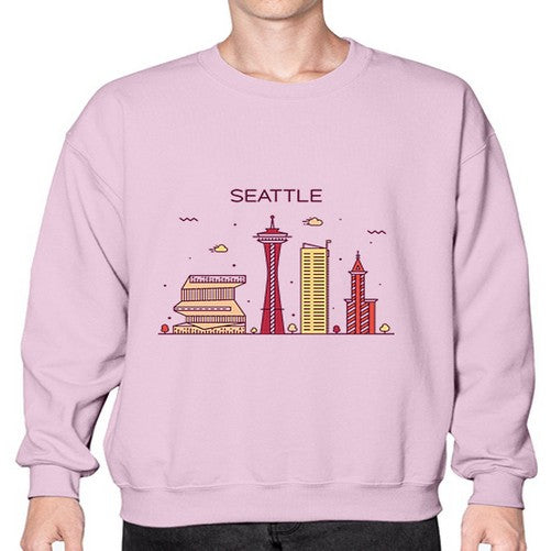Seattle 1810# - cities- Sweatshirt - Crew