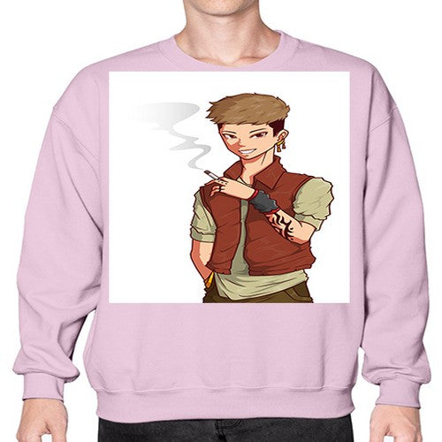 Smoker street boy 61# - anime- Sweatshirt - Crew