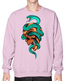 Snake 207# - cartoon animals- Sweatshirt - Crew