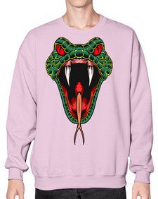 Snake 212# - cartoon animals- Sweatshirt - Crew
