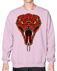 Snake 222# - cartoon animals- Sweatshirt - Crew