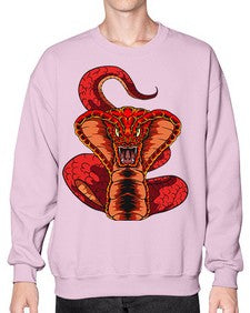 Snake 225# - cartoon animals- Sweatshirt - Crew