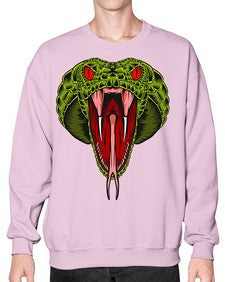 Snake 229# - cartoon animals- Sweatshirt - Crew