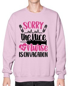 Sorry The Nice Nurse Style Style 1422# - nurse- Sweatshirt - Crew