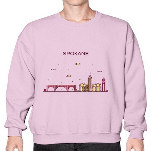 Spokane 1880# - cities- Sweatshirt - Crew