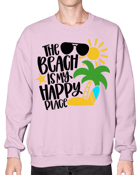 The Beach Is My Happy Place Style 12# - summer- Sweatshirt - Crew