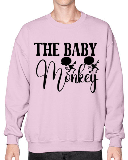 The baby monkey  - monkey- Sweatshirt - Crew