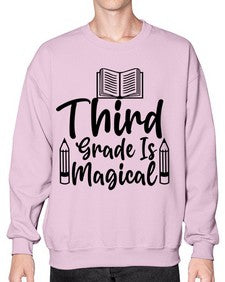 Third Grade Is Magical 961# - third grade- Sweatshirt - Crew