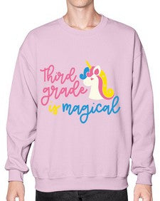 Third Grade Is Magical 963# - third grade- Sweatshirt - Crew