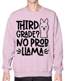 Third Grade No Prob 971# - third grade- Sweatshirt - Crew