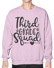 Third Grade Squad 975# - third grade- Sweatshirt - Crew