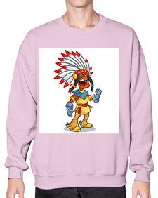 Thnksgvngindian 254# - cartoon general- Sweatshirt - Crew
