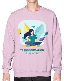 Transformation of Body and Mind 587# - yoga- Sweatshirt - Crew