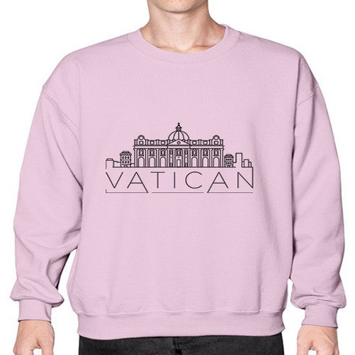Vatican Minimal Skyline 2054# - cities- Sweatshirt - Crew