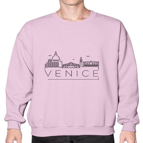 Venice Minimal Skyline 2056# - cities- Sweatshirt - Crew