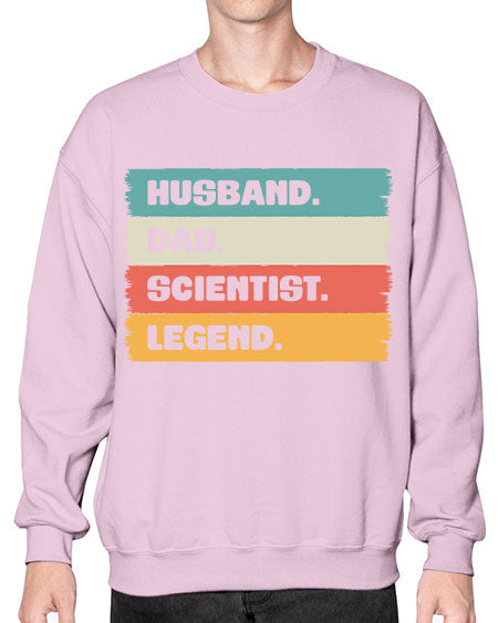 VintageHusbandDadScientistLegendScientistSkinite Scientist Skinite 14# - general science- Sweatshirt - Crew