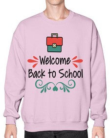 Welcome Back to School 995# - last day of school- Sweatshirt - Crew