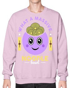 What a Massive Noodle Bowl 1698# - Ramen- Sweatshirt - Crew