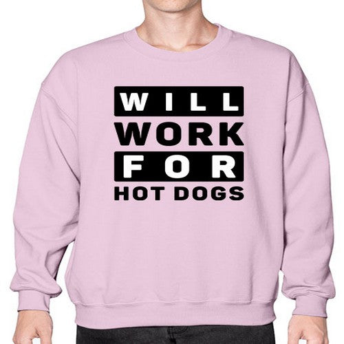 Will Work For Style 1# - dogs- Sweatshirt - Crew
