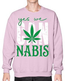 Yes we can nabis 1261# - marijuana- Sweatshirt - Crew
