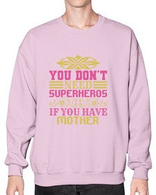 You dont need 270# - cartoon super hero- Sweatshirt - Crew