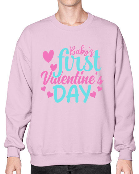 babys first valentines day Style 41# - baby- Sweatshirt - Crew