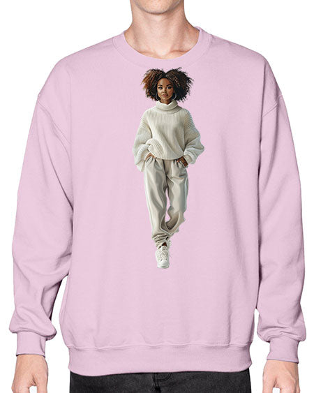 beautiful girl 13# -  fashion- Sweatshirt - Crew