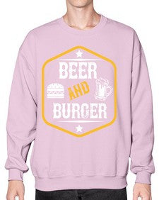 beer and burger 640# - beer- Sweatshirt - Crew