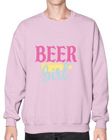 beer girl 48# - beer- Sweatshirt - Crew